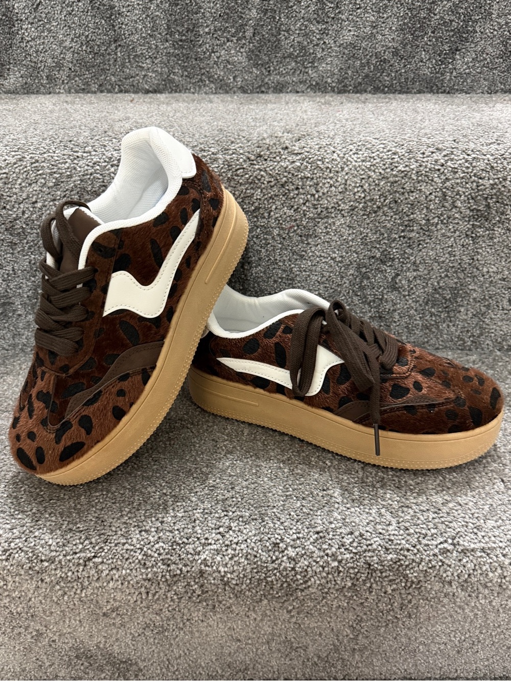 Leopard Print Platform women Sneakers